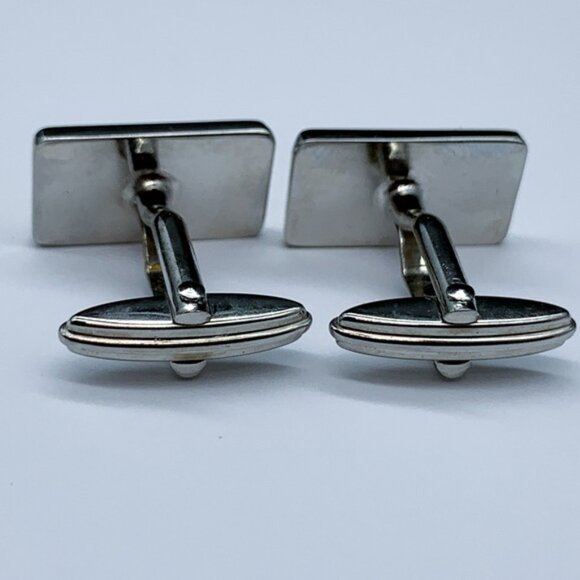 Bally Silver and Gold Tone Cufflinks Set - Picture 6 of 11